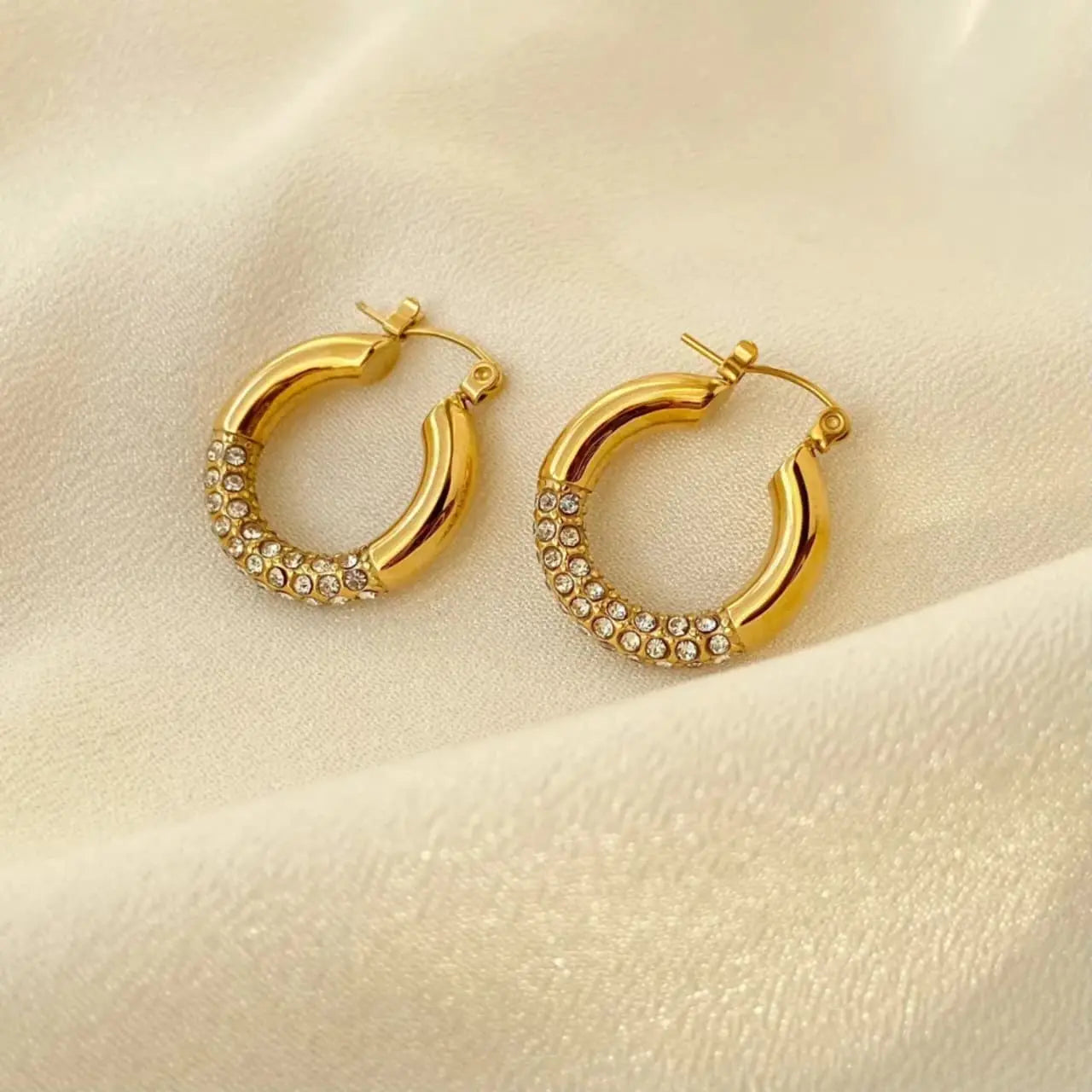 Oval Stone Earring