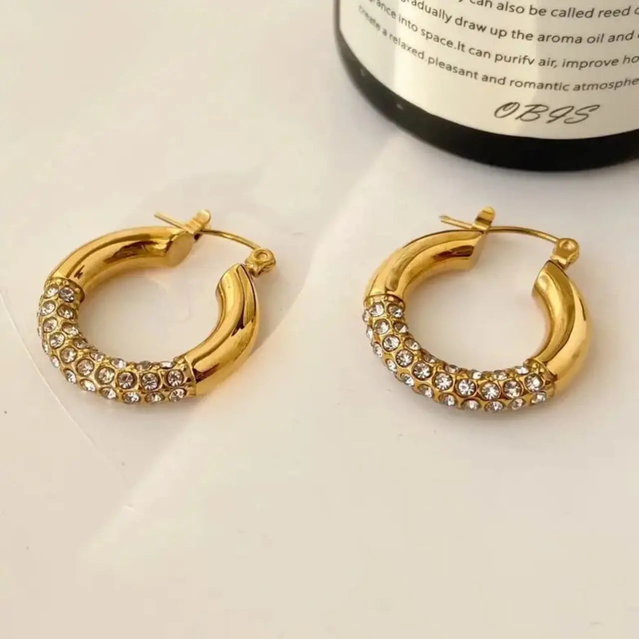 Oval Stone Earring