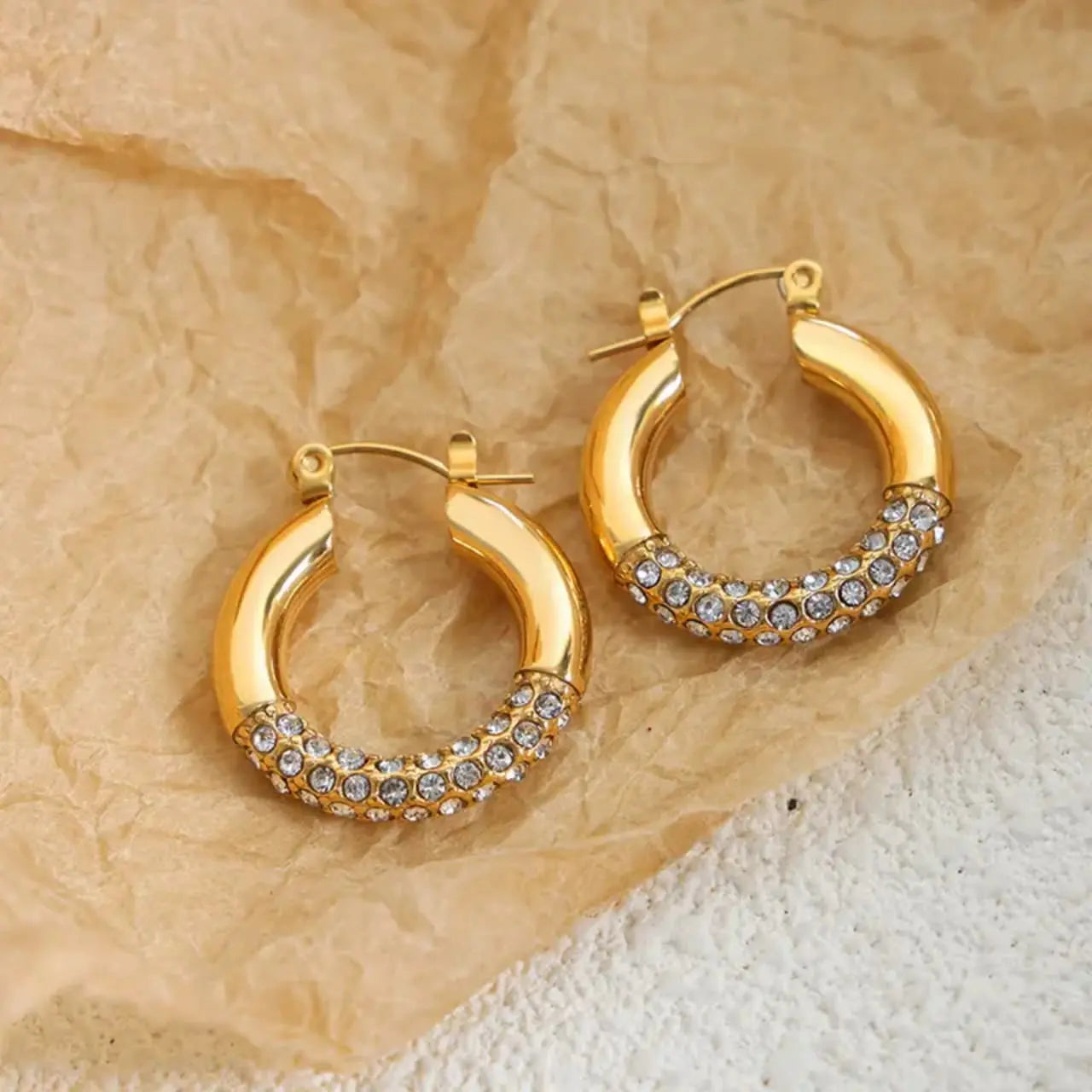 Oval Stone Earring