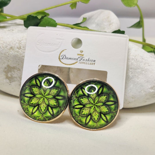 Emerald Bloom Earing